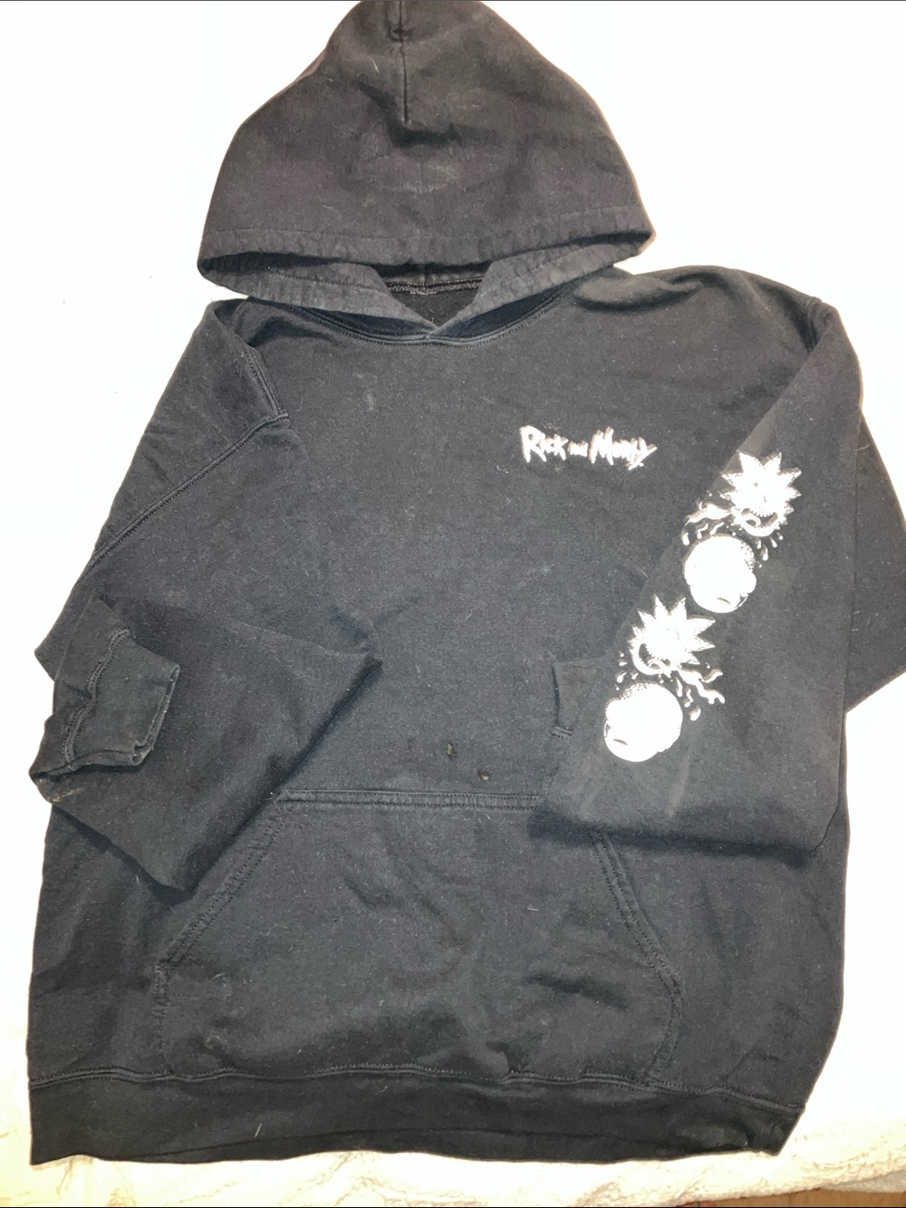 Black Graphic Hoodie